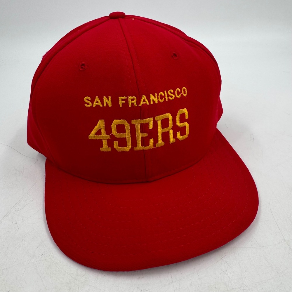 Vintage San Francisco 49ers Hat AJD Red Snapback NFL Football‎ Cap USA